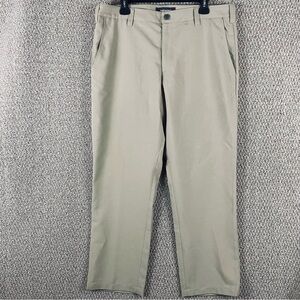 Bluffworks Pants Mens 35x30 Beige Relaxed Fit Travel USA Made NYC Casual 328